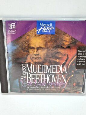 Microsoft Multimedia Beethoven Ninth Symphony PC CD-ROM Vintage Interactive